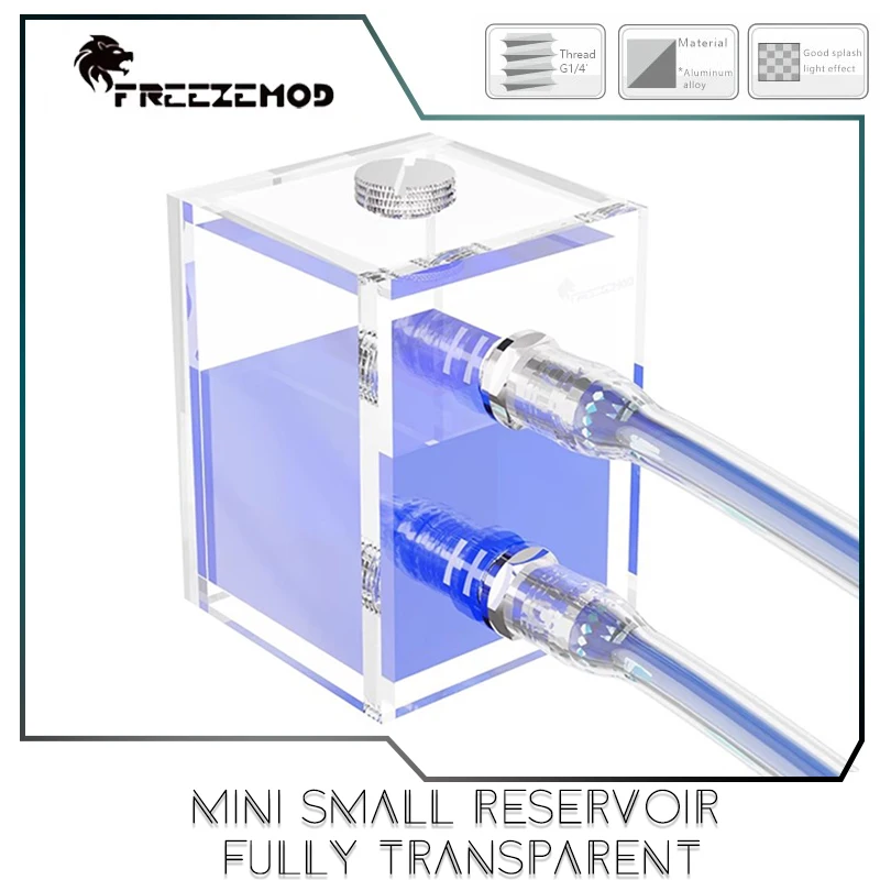 Мини-маленький резервуар FREEZEMOD, полностью прозрачный для водяного охлаждения компьютера/ноутбука, акриловый корпус, GQSX-T2
Мини-маленький резервуар FREEZEMOD, полностью прозрачный для водяного охлаждения компьютера/ноутбука, акриловый корпус, GQSX-T2