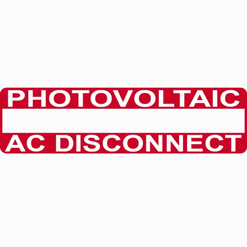Car decoration decal sticker Solar PV Photovoltaic System Label Sign Photovoltaic AC Disconnect Vinyl Sticker 13cm PVC KK
Car decoration decal sticker Solar PV Photovoltaic System Label Sign Photovoltaic AC Disconnect Vinyl Sticker 13cm PVC KK