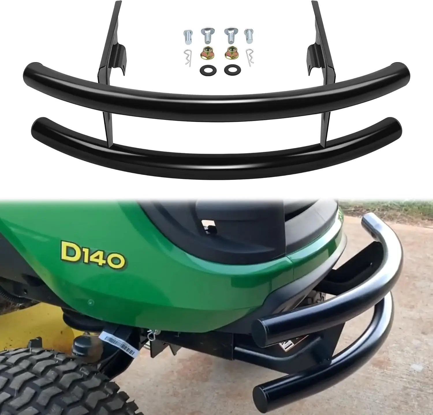 Защита переднего бампера, совместимая с газонными тракторами John Deere серии 100, прочная защита от кустов и веток
Защита переднего бампера, совместимая с газонными тракторами John Deere серии 100, прочная защита от кустов и веток
