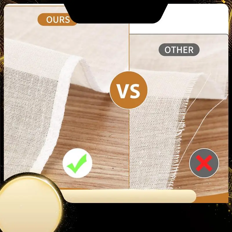 8 PCS Reusable Cheese Cloths For Straining, 20X20 Inch Hemmed Organic Cheesecloth, As Shown For Coffee Brewing Cooking, Baking
8 PCS Reusable Cheese Cloths For Straining, 20X20 Inch Hemmed Organic Cheesecloth, As Shown For Coffee Brewing Cooking, Baking