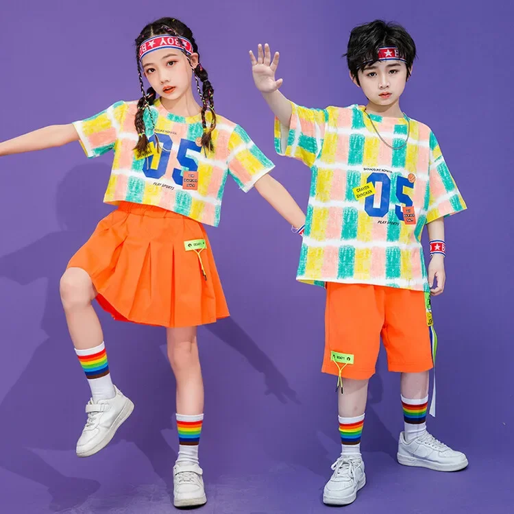 Children's dance suit, performance suit, summer outfit, new street dance suit, hip-hop sports style two-piece set, fashionable a
Children's dance suit, performance suit, summer outfit, new street dance suit, hip-hop sports style two-piece set, fashionable a