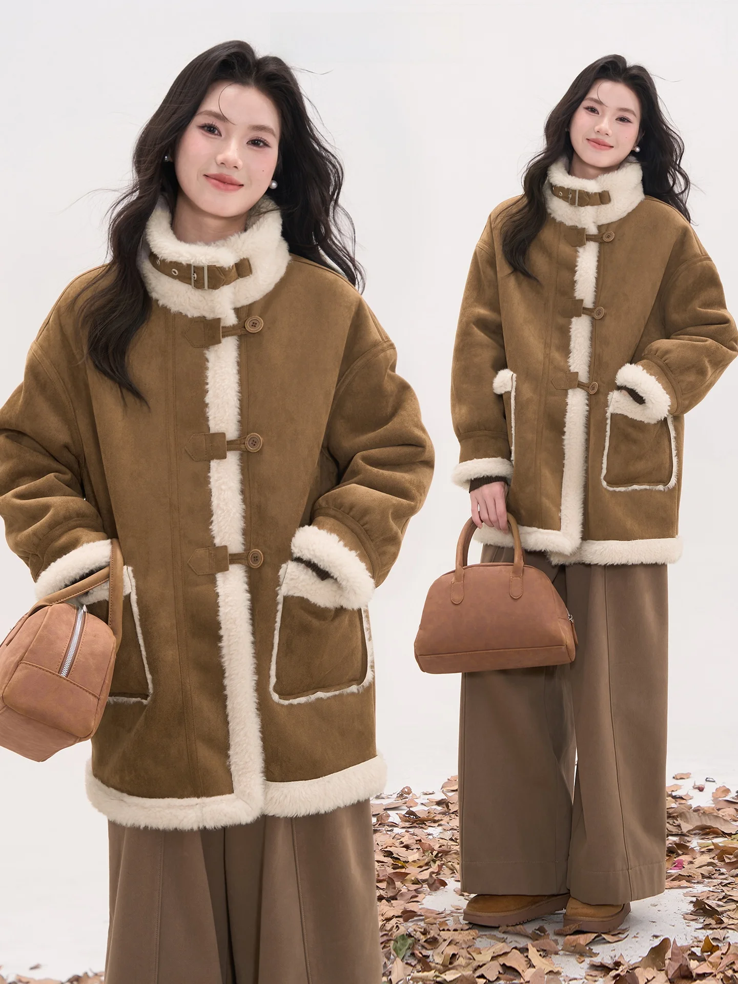 Heme Flower Field Window Lamb Fur Jaet женское пальто средней длины из меха и кожи с внутренним слоем зимнее Thiened Long Sve
Heme Flower Field Window Lamb Fur Jaet женское пальто средней длины из меха и кожи с внутренним слоем зимнее Thiened Long Sve