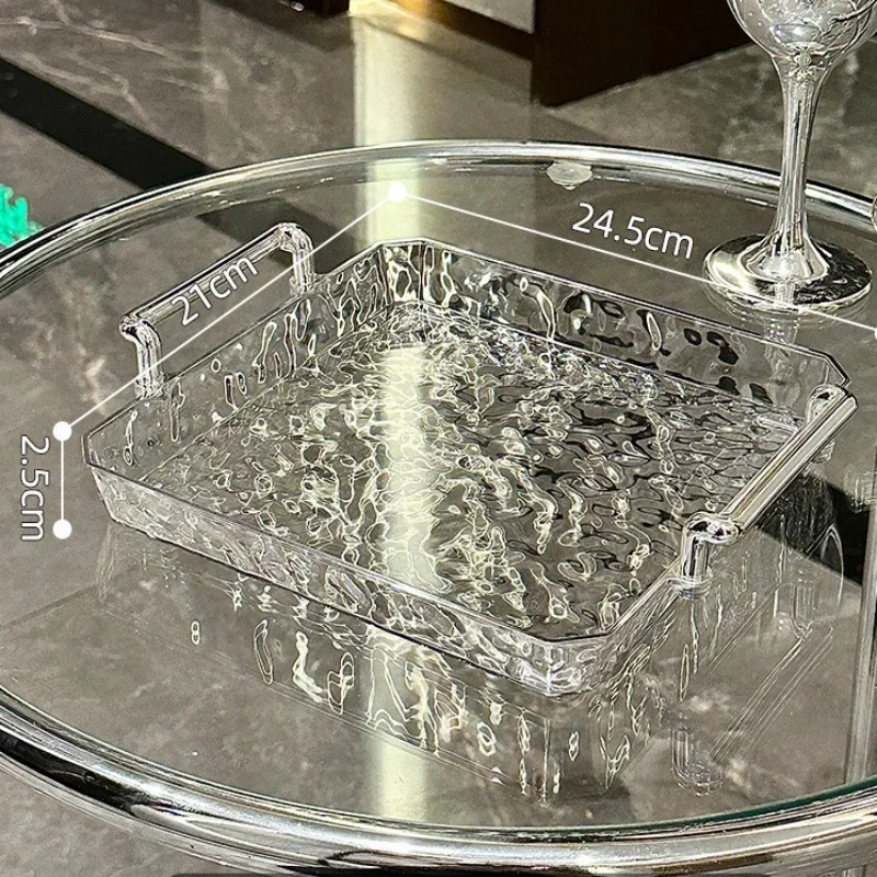1PC Acrylic Transparent Tray Rectangular Makeup Brush Jewelry Storage Living Room Water Cup Trays Desktop Storage Home Tools
1PC Acrylic Transparent Tray Rectangular Makeup Brush Jewelry Storage Living Room Water Cup Trays Desktop Storage Home Tools