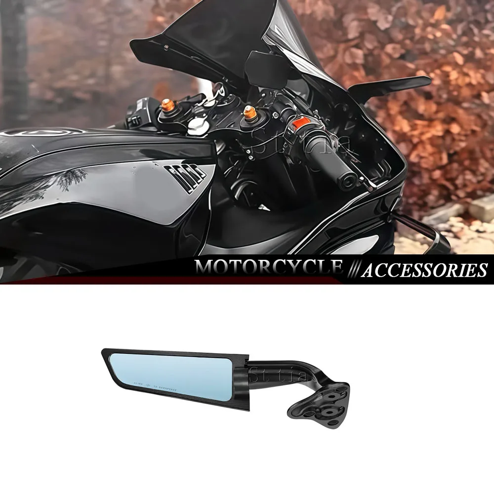 For Yamaha YZF R6 YZF R7 2017-2025 YZF R1 2015-2019 Motorcycle Rearview Mirror Stealth Sport Winglet Mirrors CNC Aluminum
For Yamaha YZF R6 YZF R7 2017-2025 YZF R1 2015-2019 Motorcycle Rearview Mirror Stealth Sport Winglet Mirrors CNC Aluminum