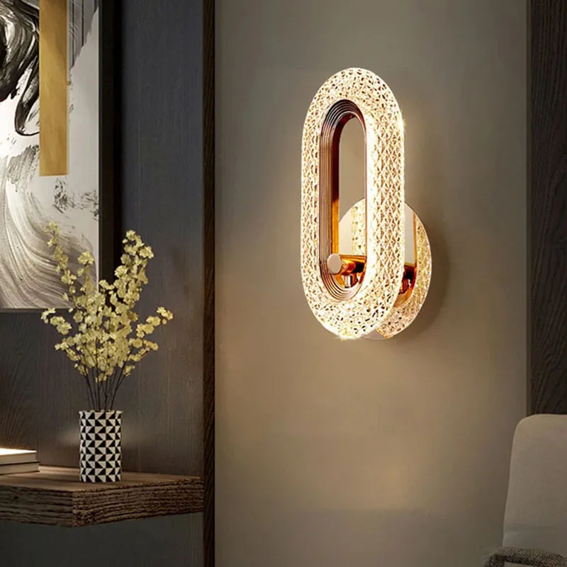 Crystal LED wall lamp modern Nordic wall light sconces indoor lighting home decor for living room bedroom bedside light fixture
Crystal LED wall lamp modern Nordic wall light sconces indoor lighting home decor for living room bedroom bedside light fixture