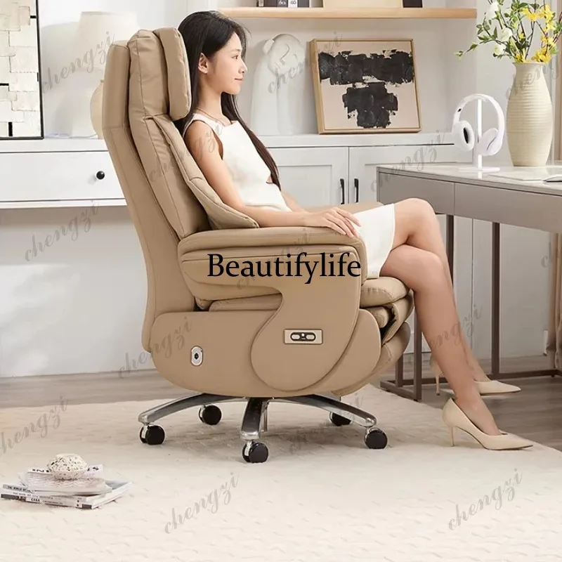 Ventilated & Heated Electric Executive Office Chair - Genuine Leather Reclining Desk Chair for Home and Prolonged Sitting
Ventilated & Heated Electric Executive Office Chair - Genuine Leather Reclining Desk Chair for Home and Prolonged Sitting
