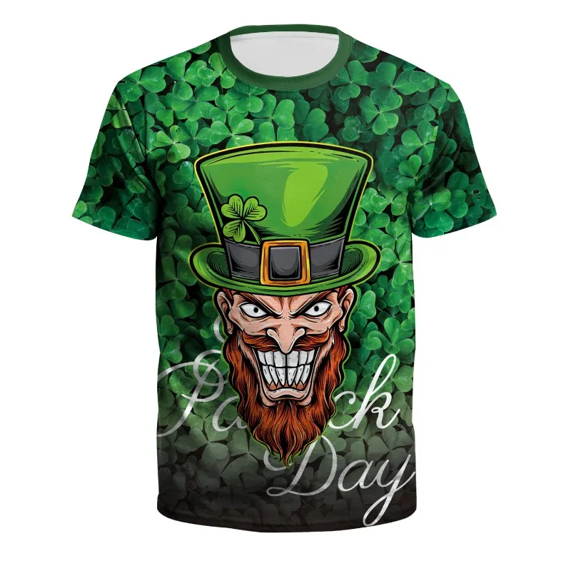2025 Streetwear 3D Printed St. Patrick's Day Loose Short Sleeve Personalized Custom Casual T-shirt for Men
2025 Streetwear 3D Printed St. Patrick's Day Loose Short Sleeve Personalized Custom Casual T-shirt for Men