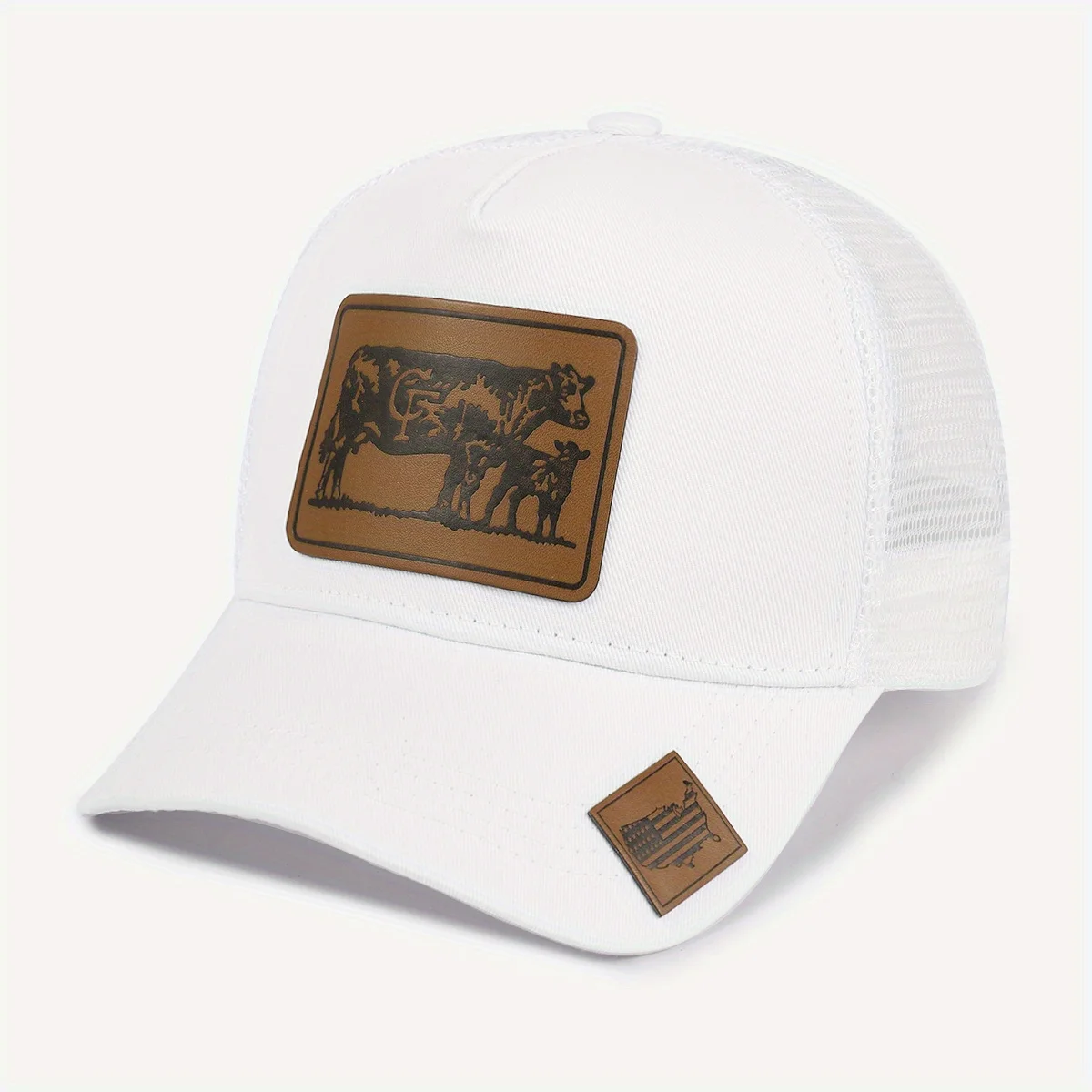 Breathable Color Block Dad Hat with Cow Print Patch Adjustable Mesh Baseball Cap for Cycling Travel Sun Protection
Breathable Color Block Dad Hat with Cow Print Patch Adjustable Mesh Baseball Cap for Cycling Travel Sun Protection