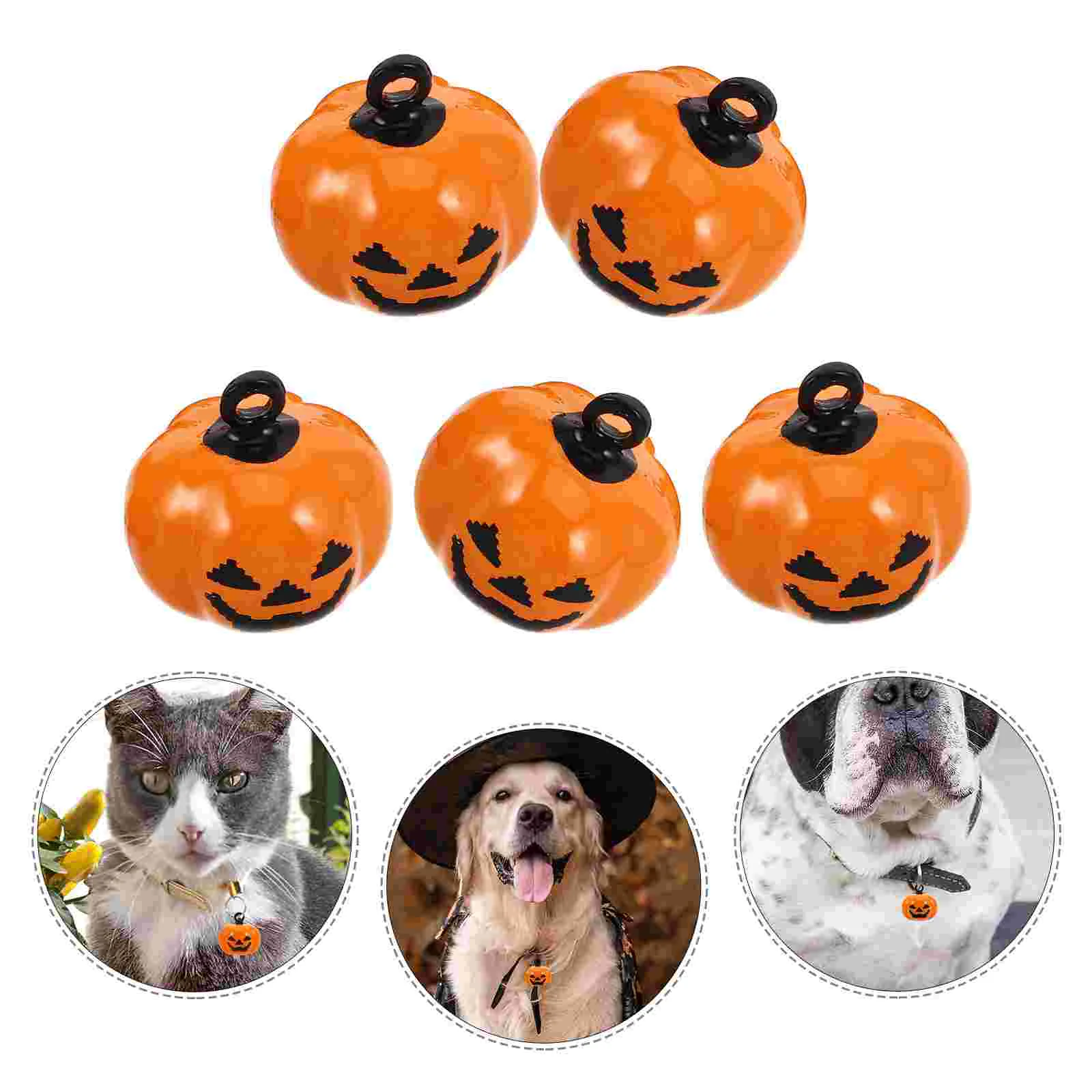 5pcs Cartoon Pendant Pumpkin Shape Copper Pet Necklace Accessories Halloween Decoration(Orange)
5pcs Cartoon Pendant Pumpkin Shape Copper Pet Necklace Accessories Halloween Decoration(Orange)