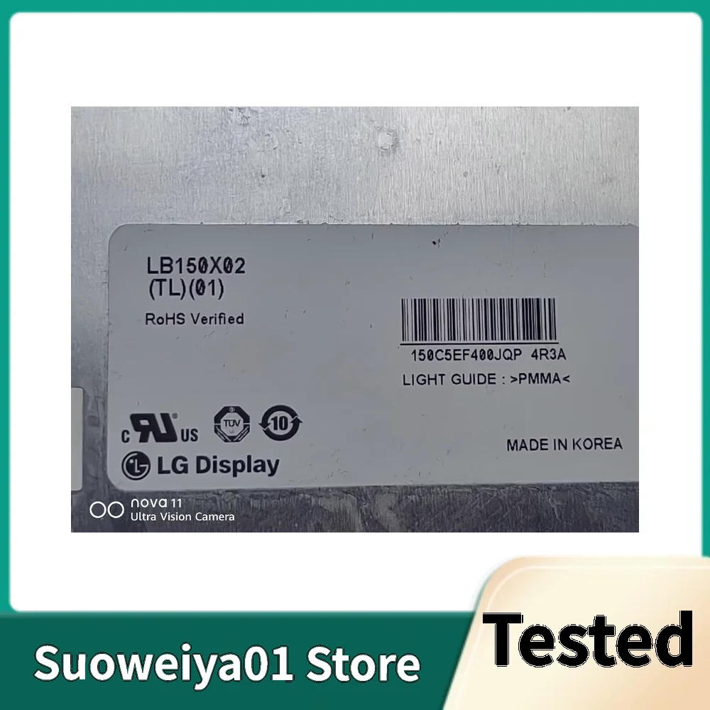 LB150X02-TL01 Original Tested Checked Industrial LCD 15.0 Inch Resolution 1024(RGB)×768
LB150X02-TL01 Original Tested Checked Industrial LCD 15.0 Inch Resolution 1024(RGB)×768