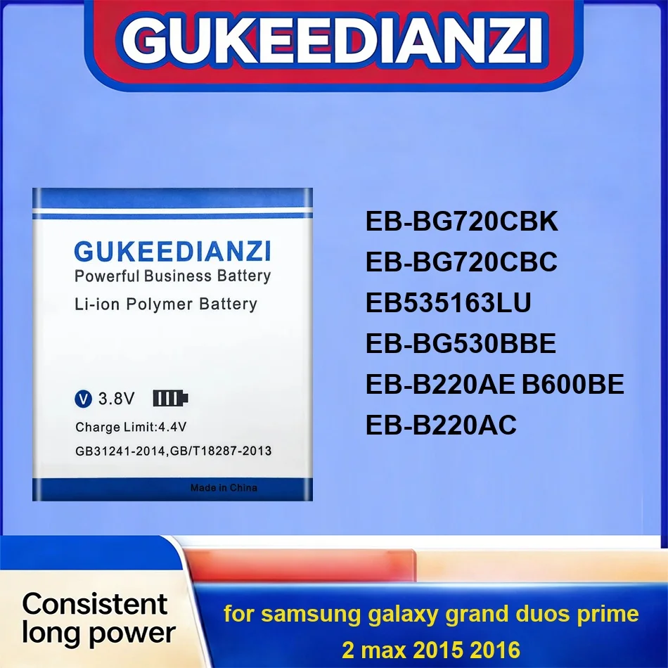 EB535163LU EB-B220AE B600BE EB-B220AC EB-BG530BBE Battery 3000-6750mAh For Samsung Galaxy Grand Duos For Prime 2 Max 2015 2016
EB535163LU EB-B220AE B600BE EB-B220AC EB-BG530BBE Battery 3000-6750mAh For Samsung Galaxy Grand Duos For Prime 2 Max 2015 2016