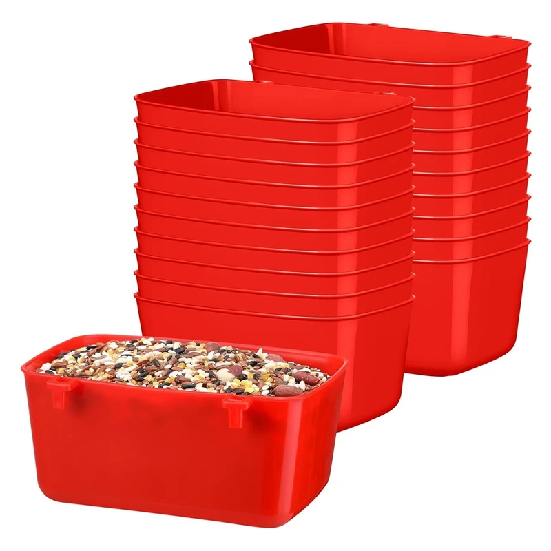 20 Pieces Cage Cups Chicken Feeder Waterer Cups 18 Oz Pigeon Feeder Plastic Bird Cage Cups Hanging Bunny Feeder
20 Pieces Cage Cups Chicken Feeder Waterer Cups 18 Oz Pigeon Feeder Plastic Bird Cage Cups Hanging Bunny Feeder