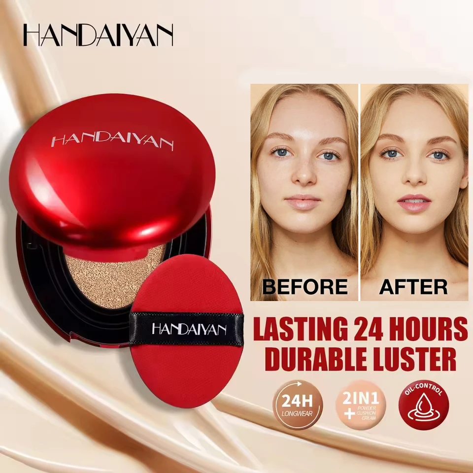 Waterproof Air Cushion Foundation Flawless Waterproof Sunscreen Long-lasting Makeup Concealer Liquid Foundation Face Makeup
Waterproof Air Cushion Foundation Flawless Waterproof Sunscreen Long-lasting Makeup Concealer Liquid Foundation Face Makeup