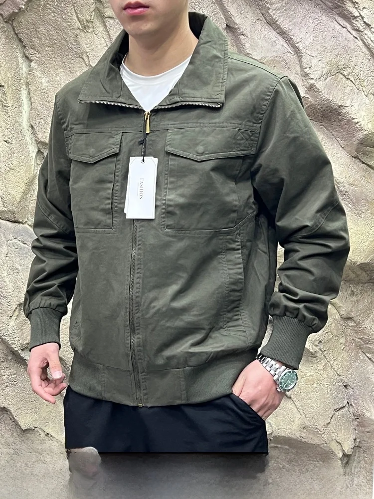 American Workwear Style Pure Cotton Men's Jacket Breathable Spring Autumn Zipper Decorated Standard Fit Casual Fashion
American Workwear Style Pure Cotton Men's Jacket Breathable Spring Autumn Zipper Decorated Standard Fit Casual Fashion