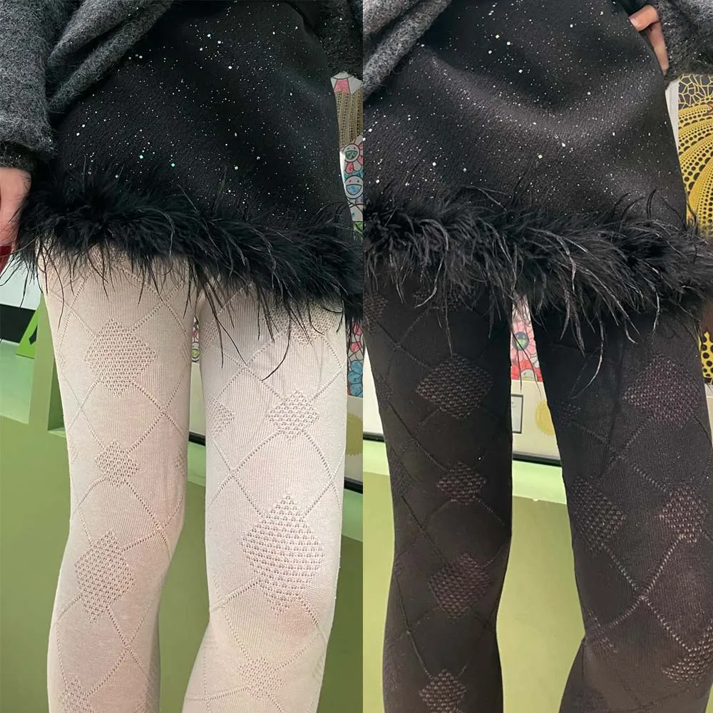 100G Autumn Winter Vintage Grid Tights For Women Diamond Pattern Knitted Slim Pantyhose Leggings Retro Lolita Style
100G Autumn Winter Vintage Grid Tights For Women Diamond Pattern Knitted Slim Pantyhose Leggings Retro Lolita Style