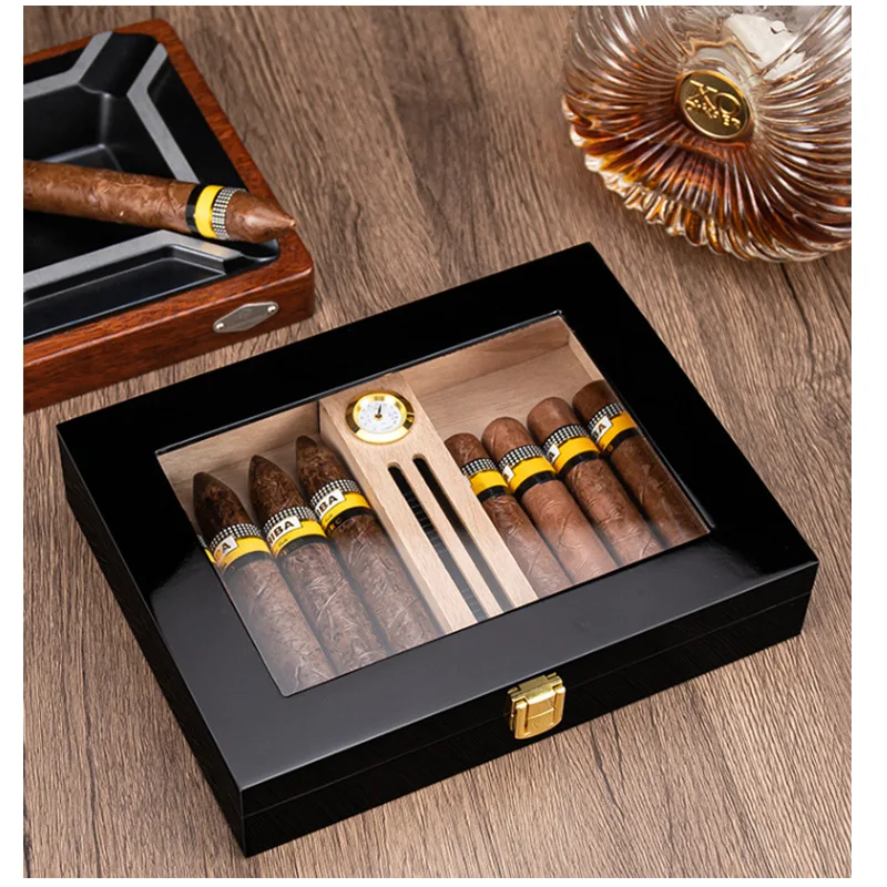 16PCS Cedar wood cigar storage box, with large capacity and portable sealed temperature-controlled moisture-proof feature
16PCS Cedar wood cigar storage box, with large capacity and portable sealed temperature-controlled moisture-proof feature