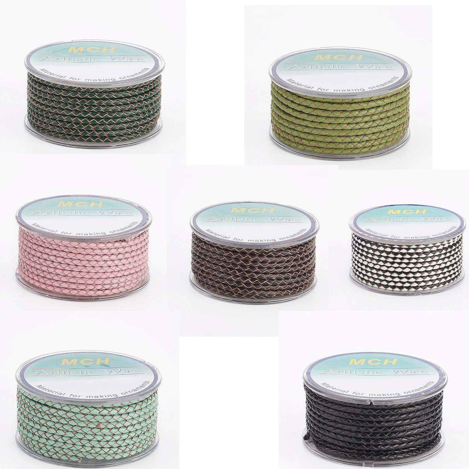 5m/roll Braided Leather Cord Leather Jewelry Cord Jewelry DIY Making Bracelet Necklace Material 3mm
5m/roll Braided Leather Cord Leather Jewelry Cord Jewelry DIY Making Bracelet Necklace Material 3mm