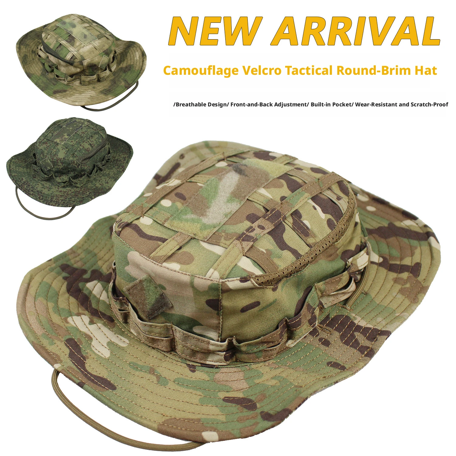 Milspec Tactical Boonie Hat, Multicam Camouflage Bucket Cap with Velcro Patch & MOLLE Webbing, Airsoft Military Headgear for Men
Milspec Tactical Boonie Hat, Multicam Camouflage Bucket Cap with Velcro Patch & MOLLE Webbing, Airsoft Military Headgear for Men