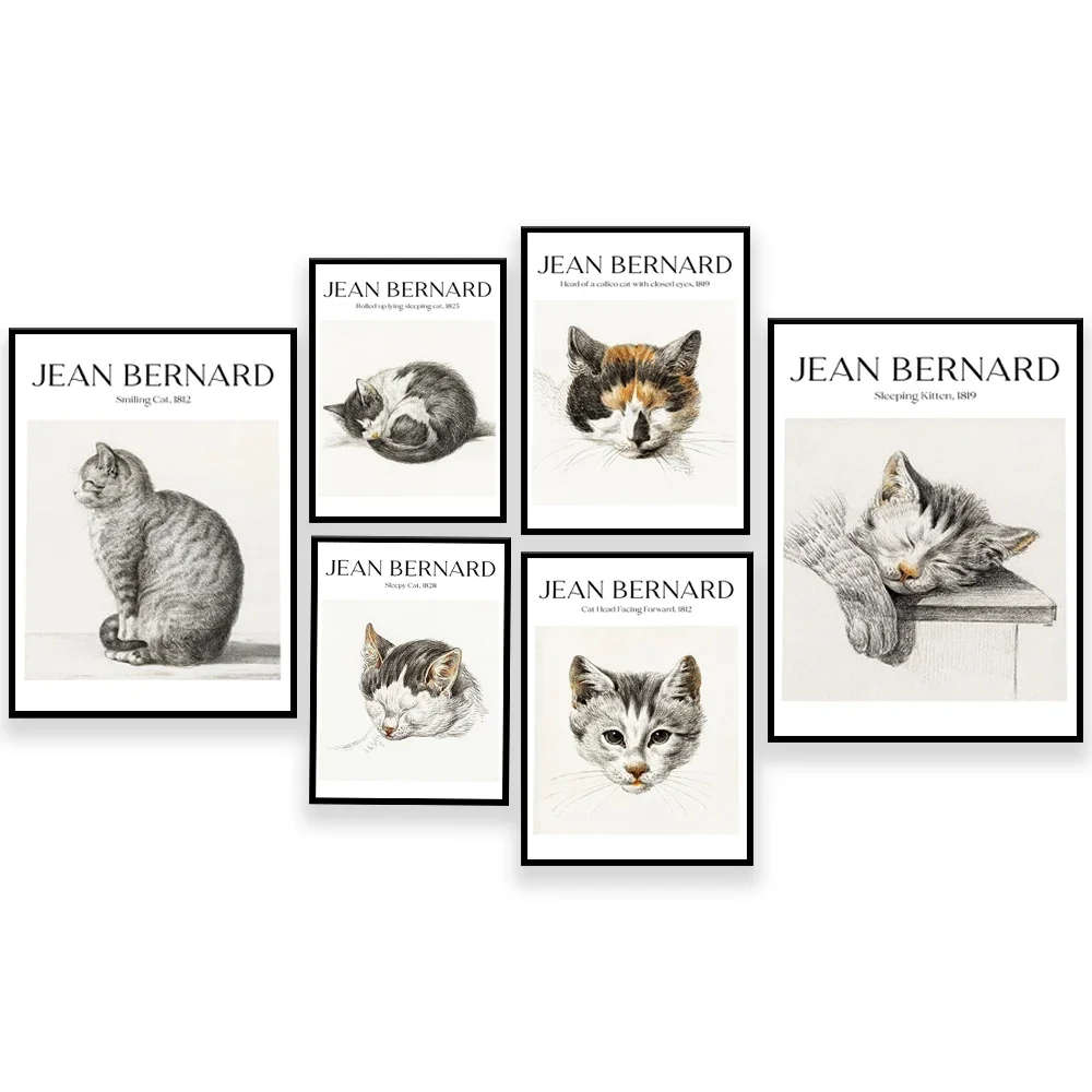 Jean Bernard-Chaton fell asleep animal cat exhibition poster decoration canvas print gift
Jean Bernard-Chaton fell asleep animal cat exhibition poster decoration canvas print gift