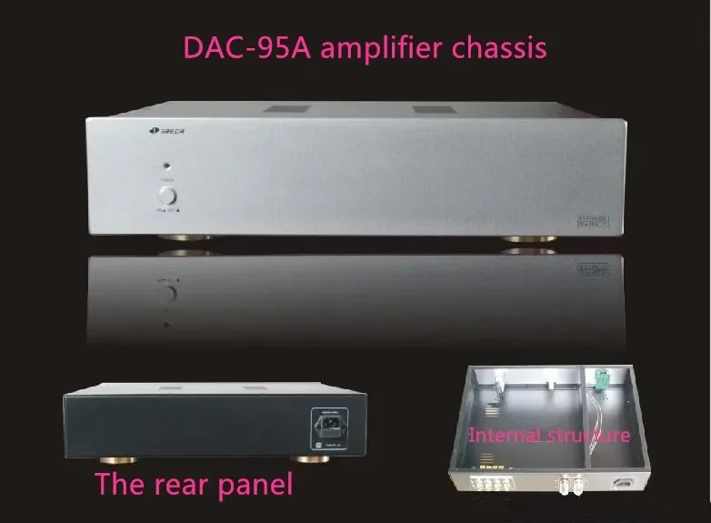 DIY case 430*95*340mm DAC95-A standard case/Aluminum panels iron body chassis/Pre-amplifier chassis /amplifier chassis/AMP case
DIY case 430*95*340mm DAC95-A standard case/Aluminum panels iron body chassis/Pre-amplifier chassis /amplifier chassis/AMP case