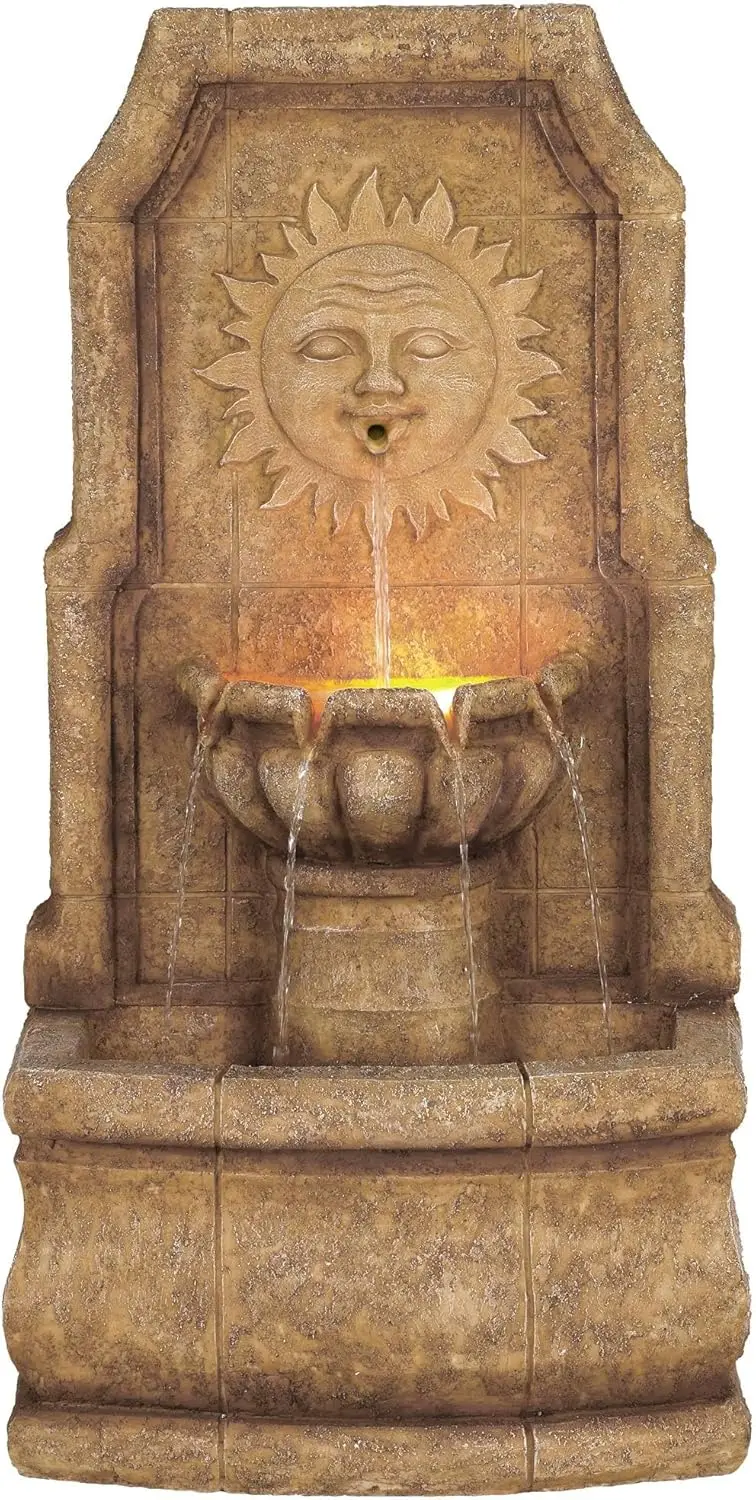 Sun Villa 37 High Italian Outdoor Decor Faux Stone Floor Fountain LED Standing Waterfall Feature
Sun Villa 37 High Italian Outdoor Decor Faux Stone Floor Fountain LED Standing Waterfall Feature