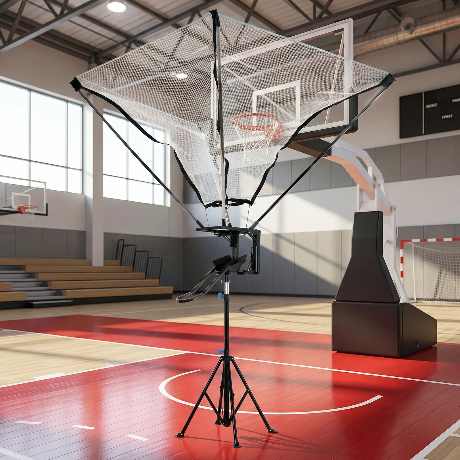 Portable Hoop Trainer Tripod with 180° Rotating Track Adjustable Height with Net Return System for Indoor & Outdoor Use
Portable Hoop Trainer Tripod with 180° Rotating Track Adjustable Height with Net Return System for Indoor & Outdoor Use