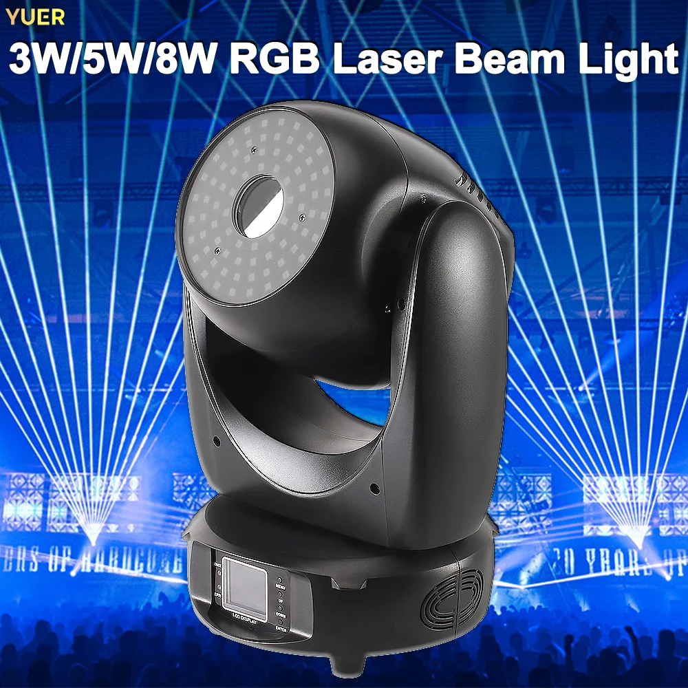 3W 5W 8W RGB Animation Moving Head Laser Light RDM DMX512 Auto Sound Master-Slave Club Bar Stage Show DJ Party Event Lighting
3W 5W 8W RGB Animation Moving Head Laser Light RDM DMX512 Auto Sound Master-Slave Club Bar Stage Show DJ Party Event Lighting