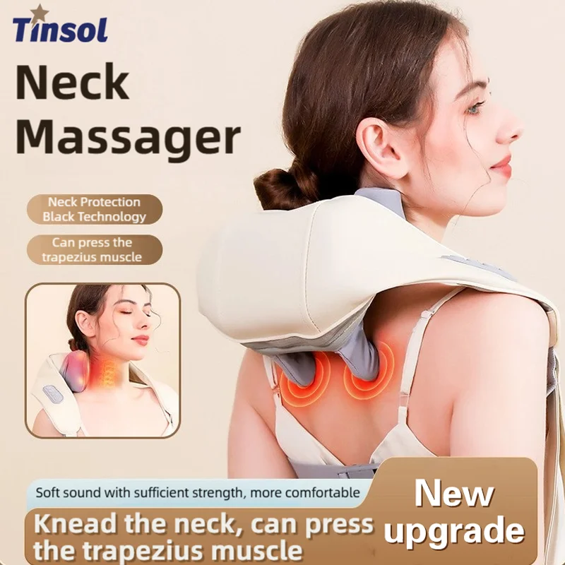 Wireless neck massager with hot compress function for pain relief deep tissue massage neck shoulder relaxation massage shawl
Wireless neck massager with hot compress function for pain relief deep tissue massage neck shoulder relaxation massage shawl