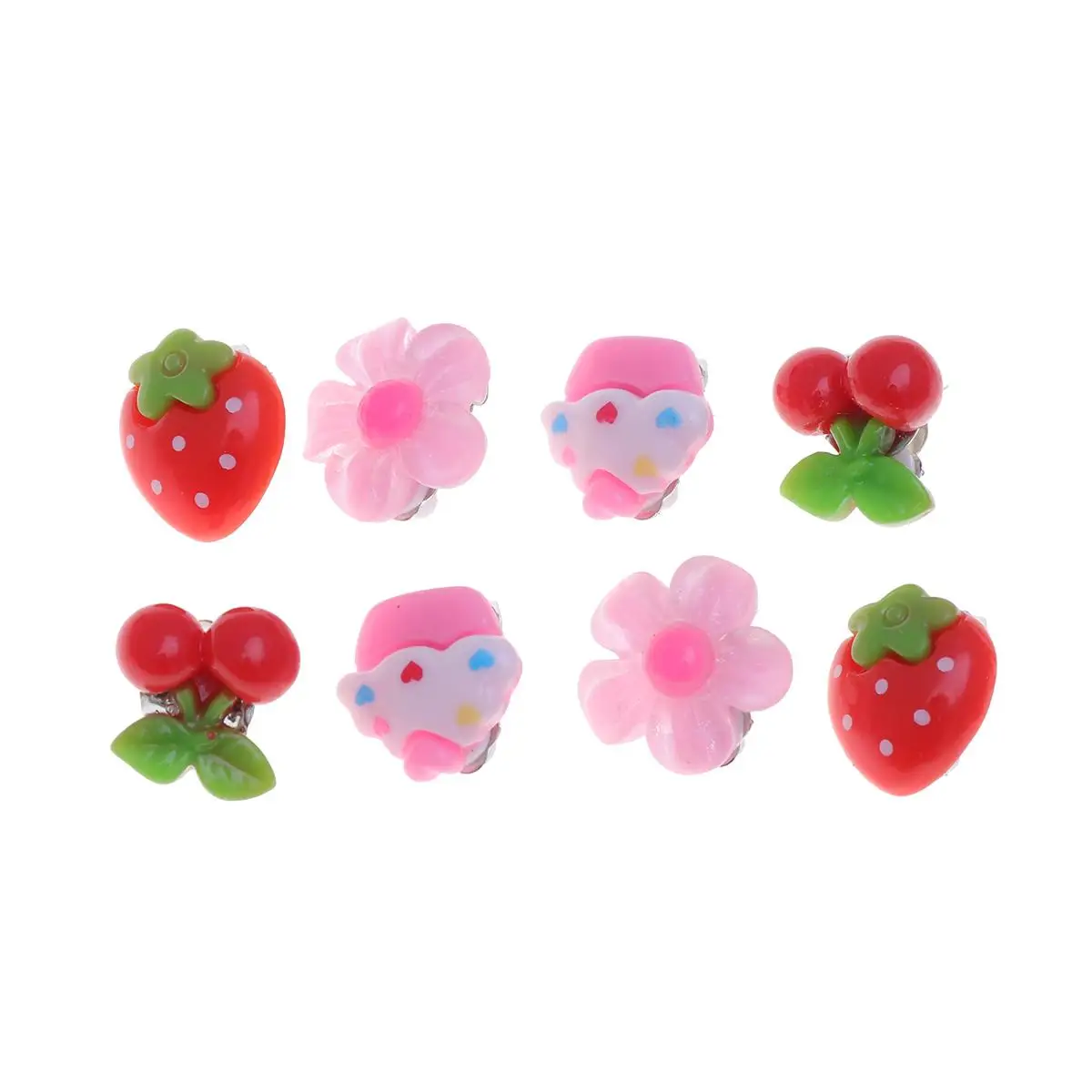 4 Pcs Kids Ear Clip Princess Cherry Earrings for Girls Bright Color Cartoon Stud Set Dress Up Parties Outfits Gift
4 Pcs Kids Ear Clip Princess Cherry Earrings for Girls Bright Color Cartoon Stud Set Dress Up Parties Outfits Gift