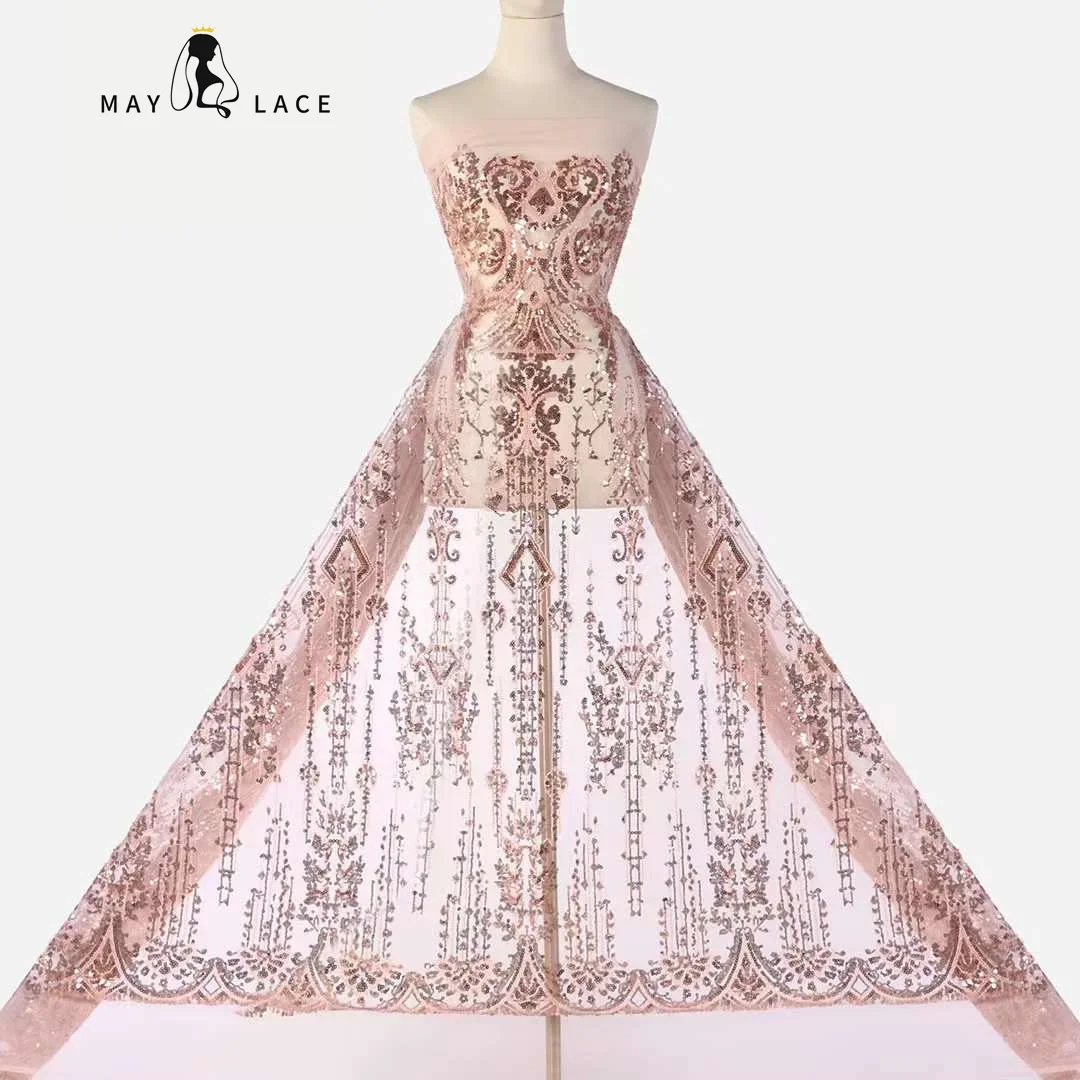 May Lace Afircan French Sequin Lace Fabric 2023 High Quality Nigerian Mesh Groom Lace Fabric For African Wedding Party Dresses
May Lace Afircan French Sequin Lace Fabric 2023 High Quality Nigerian Mesh Groom Lace Fabric For African Wedding Party Dresses