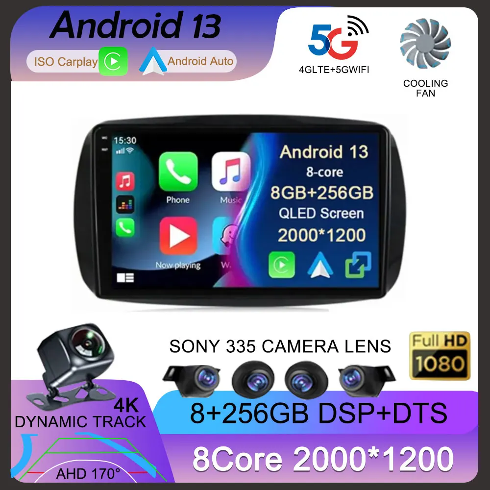 Android13 Carplay Auto For Mercedes Benz Smart 453 Fortwo 2014 2015 2016 2017 2018 -2020 Multimedia Car Radio Player WIFI Stereo
Android13 Carplay Auto For Mercedes Benz Smart 453 Fortwo 2014 2015 2016 2017 2018 -2020 Multimedia Car Radio Player WIFI Stereo