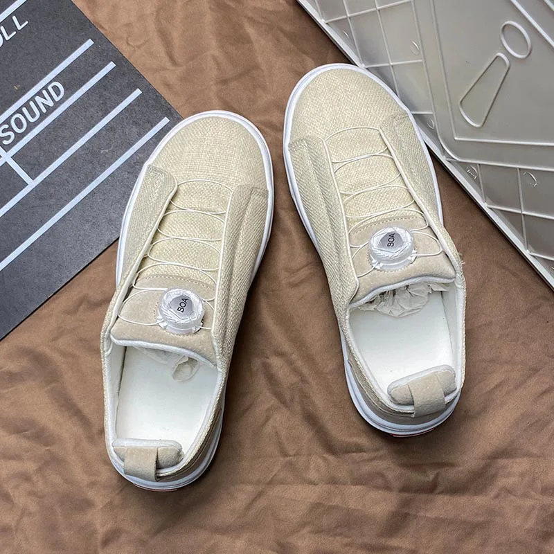 Plus Size Light Apricot BOA Knob Canvas Shoes, Tie-Free Lazy One-Step Slippers for Wide Feet and Big Feet, Comfortable Casual Sh
Plus Size Light Apricot BOA Knob Canvas Shoes, Tie-Free Lazy One-Step Slippers for Wide Feet and Big Feet, Comfortable Casual Sh
