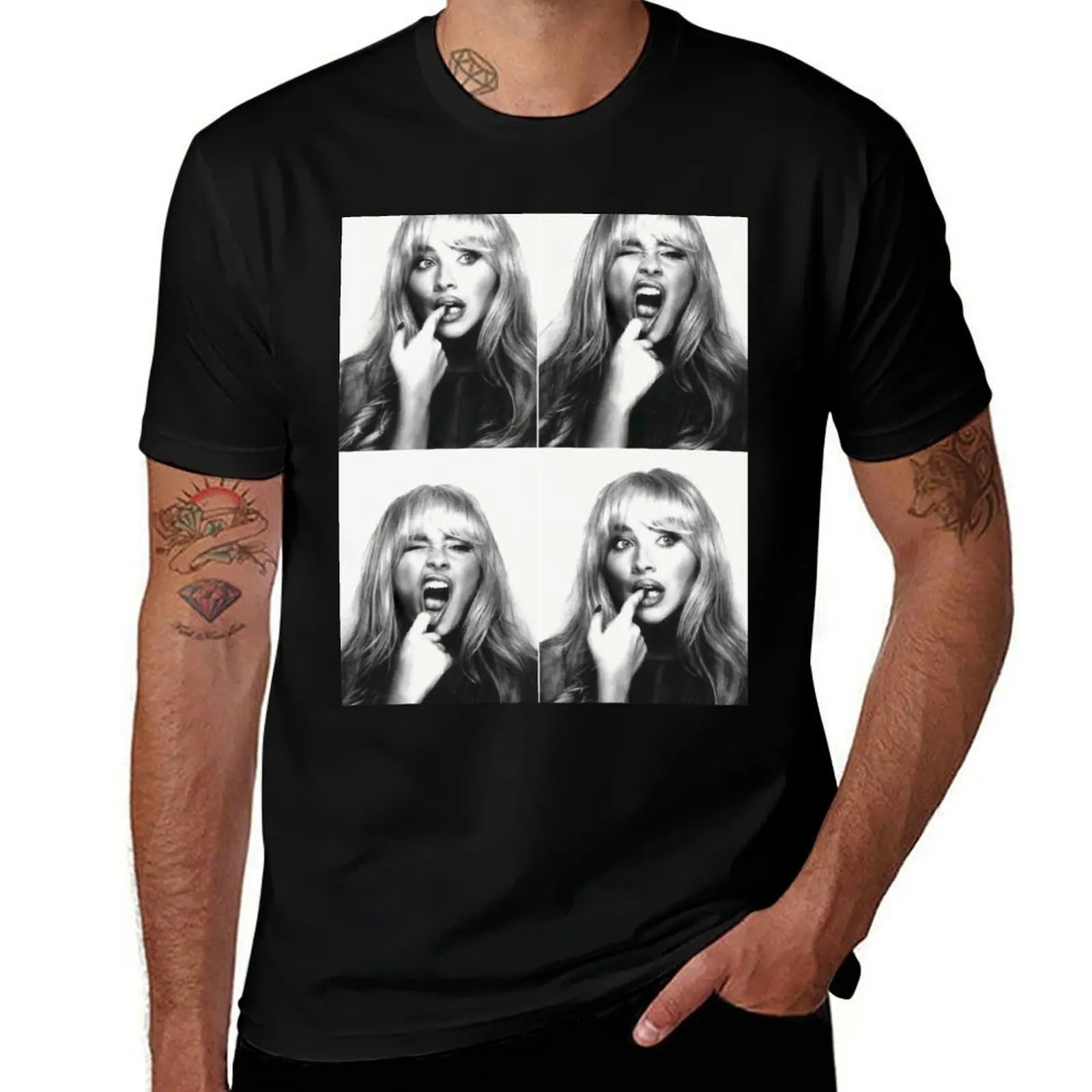 black Sabrina carpenter photobooth white & T-Shirt Basic Daily Outfit Short Sleeve Tee
black Sabrina carpenter photobooth white & T-Shirt Basic Daily Outfit Short Sleeve Tee