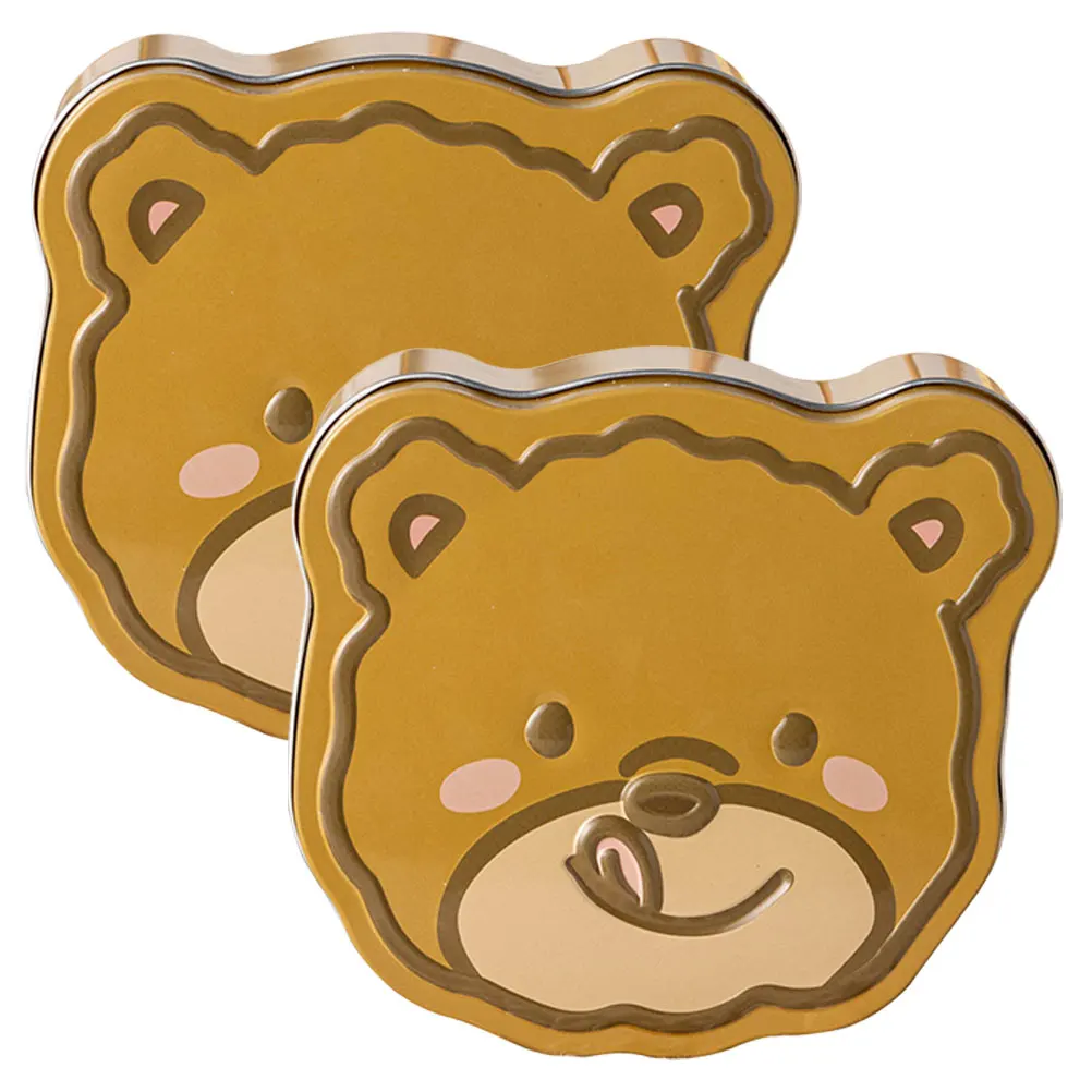 2Pcs Bear Candy Box Cookie Tin Thick Storage Containers Adorable Shape Party Holiday Gift Large Capacity
2Pcs Bear Candy Box Cookie Tin Thick Storage Containers Adorable Shape Party Holiday Gift Large Capacity