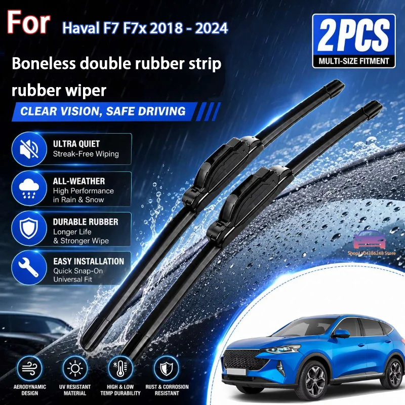 Front Wiper Blades For Haval F7 F7x 2018 - 2024 Windshield Windscreen Clean Window Car Rain Brushes 24''+16'' Modification Parts
Front Wiper Blades For Haval F7 F7x 2018 - 2024 Windshield Windscreen Clean Window Car Rain Brushes 24''+16'' Modification Parts