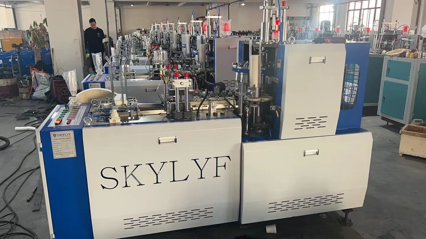 Customized New Production Line Factory Price High Speed Automatic Paper Cup Making Machine For Make Coffee Paper Cup Low Fault M
Customized New Production Line Factory Price High Speed Automatic Paper Cup Making Machine For Make Coffee Paper Cup Low Fault M