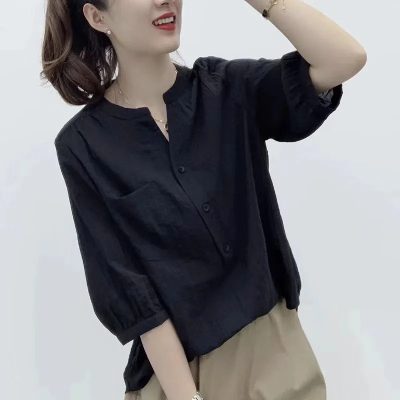 Short Sleeve Shirts Womens Bow Tie Edition Double Breasted Poplin Hollow Loose Color Tied Waist Bat Half Chiffon Blusas Feminine
Short Sleeve Shirts Womens Bow Tie Edition Double Breasted Poplin Hollow Loose Color Tied Waist Bat Half Chiffon Blusas Feminine
