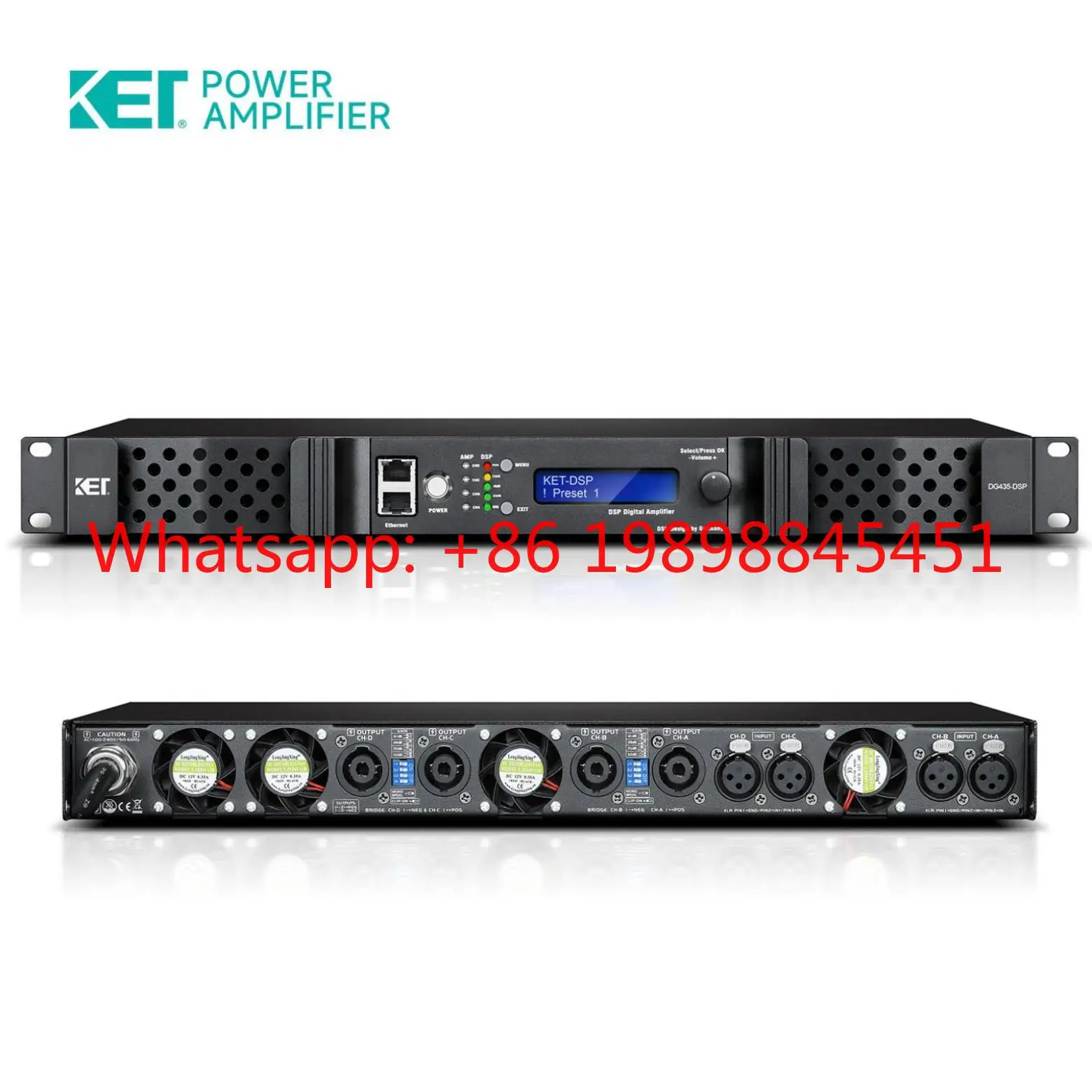 KET DG418-DSP Audio Amplifier 1800W Channel Power Amplifier Power Amplifier Dsp 4 Concert Hall Professional Concert High
KET DG418-DSP Audio Amplifier 1800W Channel Power Amplifier Power Amplifier Dsp 4 Concert Hall Professional Concert High