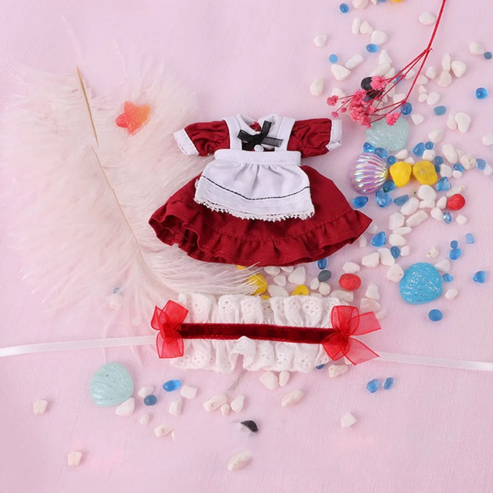 Handmade Maid Dresses Fashion DIY Doll Clothes Skirt Black/Red with Headband Set Dolls Tops
Handmade Maid Dresses Fashion DIY Doll Clothes Skirt Black/Red with Headband Set Dolls Tops