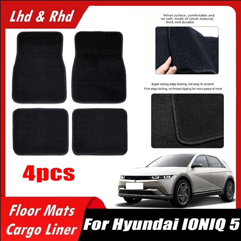 4pcs Car Floor Mats All-Weather Easy To Clean Durable Anti-Slip Interior Protection Floor Liners For Hyundai IONIQ 5 Accessories
4pcs Car Floor Mats All-Weather Easy To Clean Durable Anti-Slip Interior Protection Floor Liners For Hyundai IONIQ 5 Accessories