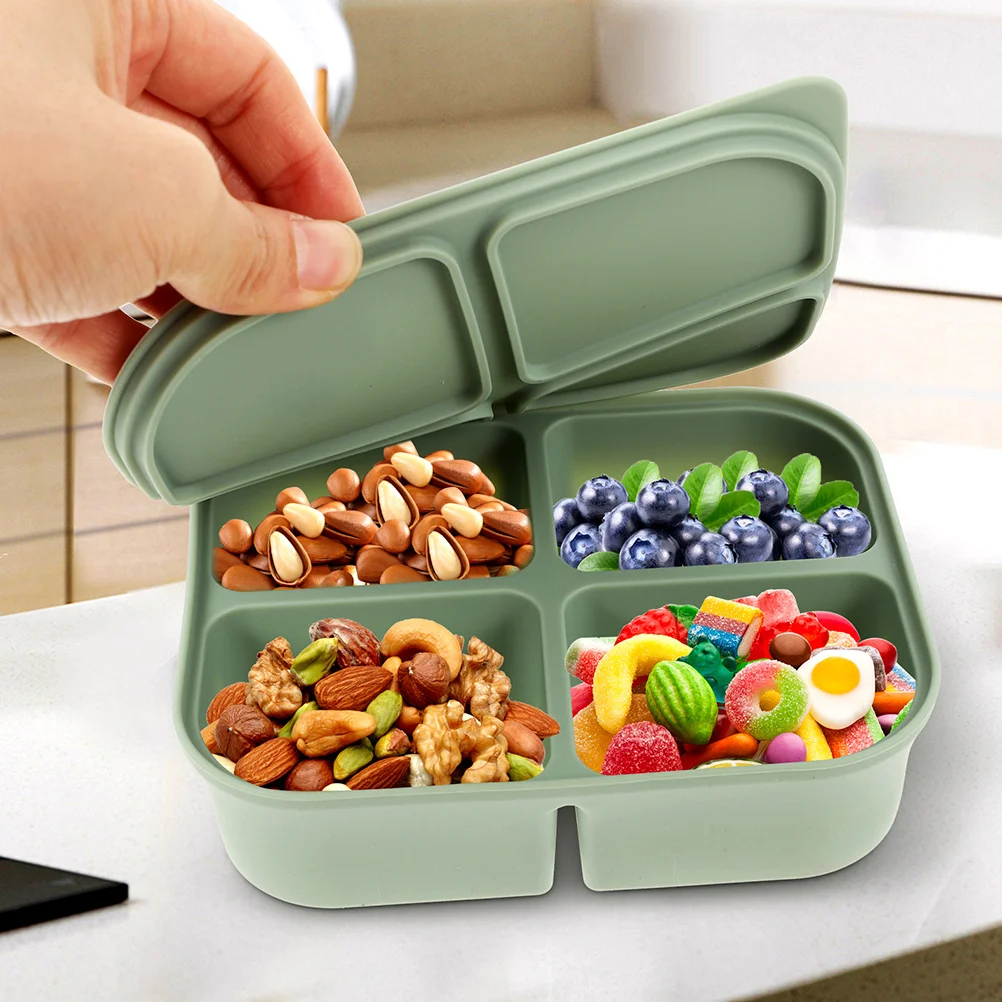 2Pcs Refrigerator Storage Box Silicone Divided Food Container Leakproof Compartment Containers for Meal Prep Snack Bento Box
2Pcs Refrigerator Storage Box Silicone Divided Food Container Leakproof Compartment Containers for Meal Prep Snack Bento Box