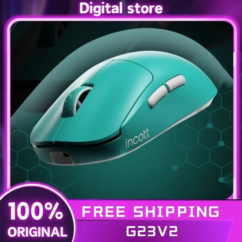Беспроводная мышь Incott G23V2 8K PAW3395 2,4G, трехрежимная игровая мышь, 47 г, легкая прокладка, эргономичный аксессуар для ПК, геймера, мышь в подарок
Беспроводная мышь Incott G23V2 8K PAW3395 2,4G, трехрежимная игровая мышь, 47 г, легкая прокладка, эргономичный аксессуар для ПК, геймера, мышь в подарок