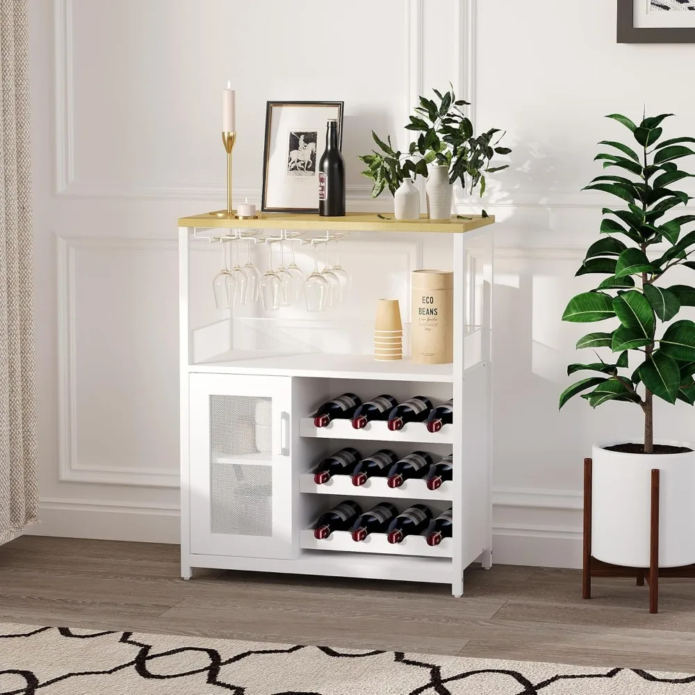 Coffee Bar Cabinet, Wine Bar Rack Cabinet with Detachable Wine Rack, Liquor Cabinet with Mesh Door, 36 in Tall, for Kitchen, Din
Coffee Bar Cabinet, Wine Bar Rack Cabinet with Detachable Wine Rack, Liquor Cabinet with Mesh Door, 36 in Tall, for Kitchen, Din