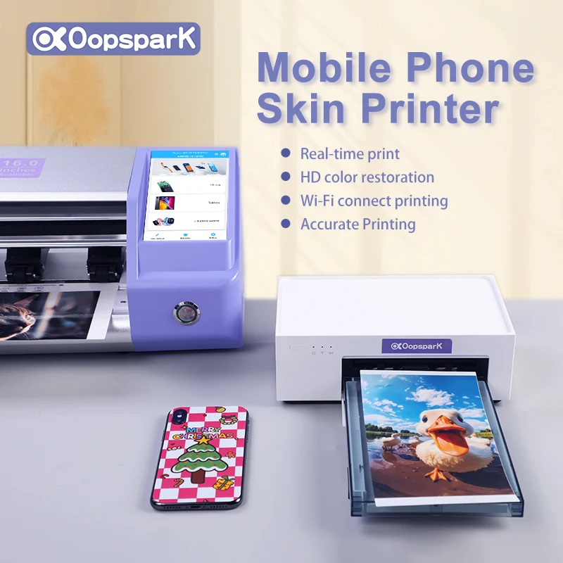 Oopspark Picture Printing Cutting Printer Dry Film Printer Phone Back Skin Mobile Skin Printer
Oopspark Picture Printing Cutting Printer Dry Film Printer Phone Back Skin Mobile Skin Printer