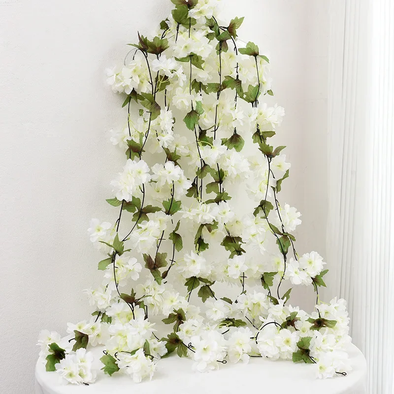 1PC Artificial Sakura Wall Hanging Vine, DIY Wreath Accessories, Wedding Home Office Arch Arrangement Decoration, Spring Summer
1PC Artificial Sakura Wall Hanging Vine, DIY Wreath Accessories, Wedding Home Office Arch Arrangement Decoration, Spring Summer