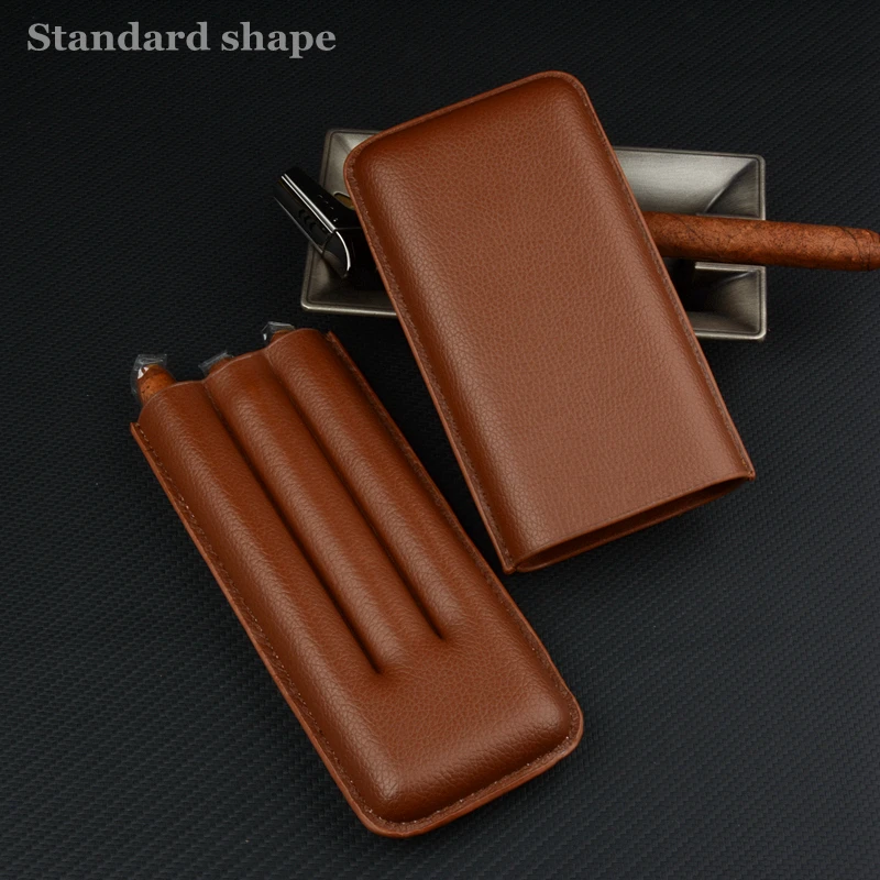 54 Ring Leather Cigar Case 3 Tubes Cigar Holder 6.5 Inch Long Cigar Box Travel Cigar Humidor Mini Cigar Tool Men's Accessory
54 Ring Leather Cigar Case 3 Tubes Cigar Holder 6.5 Inch Long Cigar Box Travel Cigar Humidor Mini Cigar Tool Men's Accessory