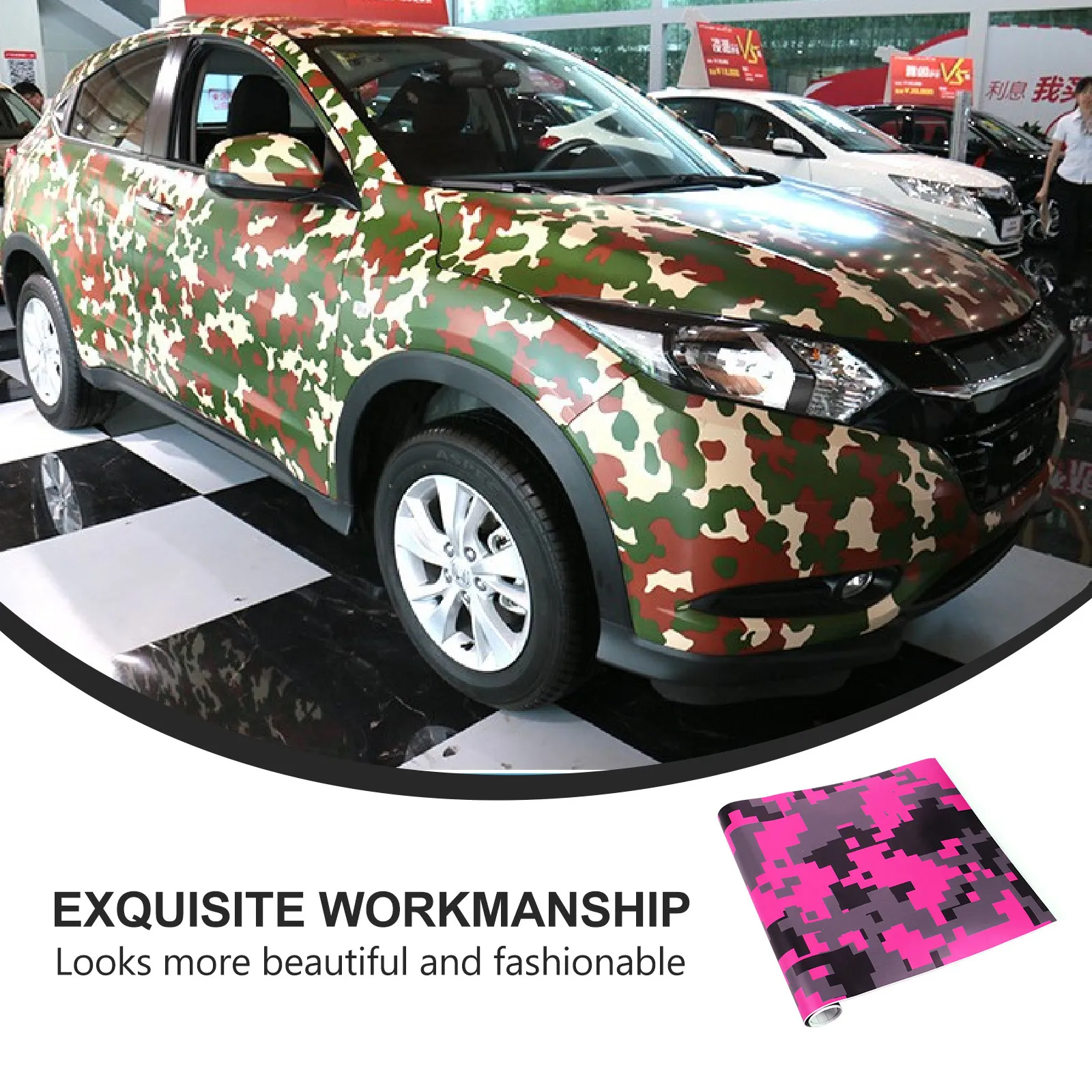 Автомобильная наклейка из ПВХ, камуфляжная глянцевая виниловая пленка для приборной панели, декоративная пленка для интерьера автомобиля, длинная защитная пленка, устойчивая к царапинам
Автомобильная наклейка из ПВХ, камуфляжная глянцевая виниловая пленка для приборной панели, декоративная пленка для интерьера автомобиля, длинная защитная пленка, устойчивая к царапинам