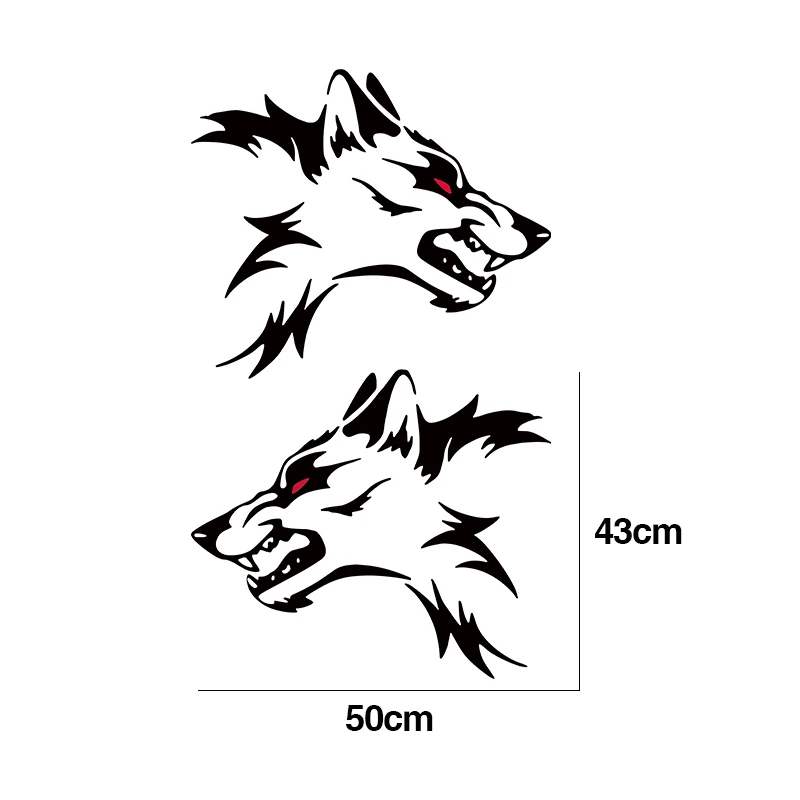 Fashion Beast Wolf Head Decals Race Car Vinyl Stylish Car Body Stickers Cover Black/Silver
Fashion Beast Wolf Head Decals Race Car Vinyl Stylish Car Body Stickers Cover Black/Silver
