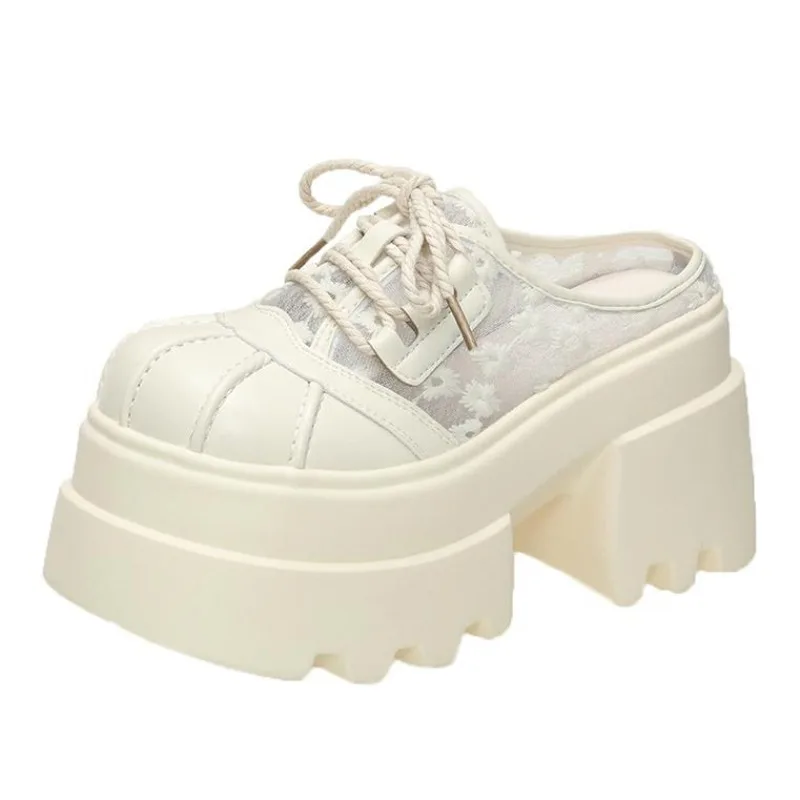 10CM New Women's Platform Slip-On Sandals Thick Sole High Heels Summer Mesh Breathable Outdoor Walking Slippers Zapatos Mujer
10CM New Women's Platform Slip-On Sandals Thick Sole High Heels Summer Mesh Breathable Outdoor Walking Slippers Zapatos Mujer