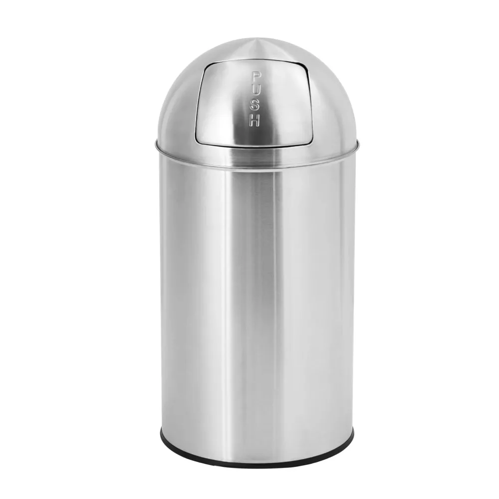 Cylindrical Commercial Trash Can, 13 Gallon/50 L Fingerprint-Proof Stainless Steel Garbage Can with Push Lid, Heavy Duty Tall W
Cylindrical Commercial Trash Can, 13 Gallon/50 L Fingerprint-Proof Stainless Steel Garbage Can with Push Lid, Heavy Duty Tall W